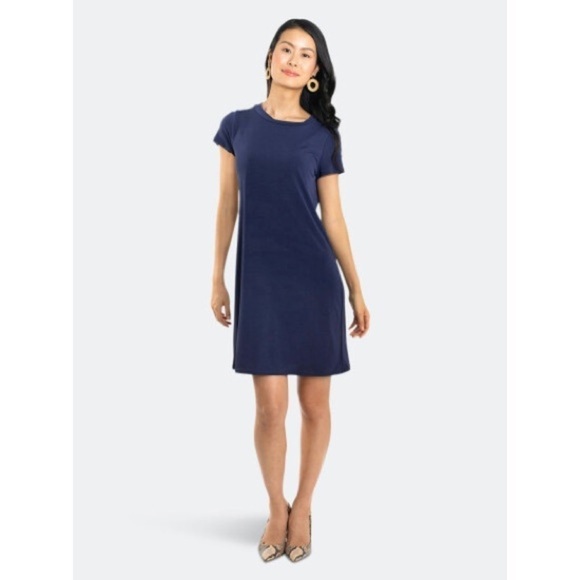 Leota Dresses & Skirts - NWT Leota A-Line T-Shirt Dress In Classic Navy Dress